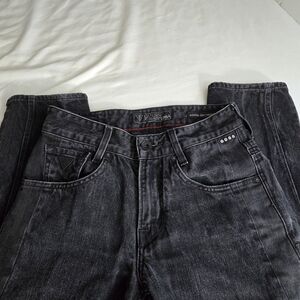 Guess Alameda Slim Tapered Faded Black Jeans 28x32